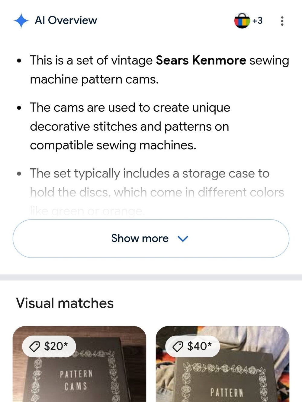Sears Kenmore Sewing Pattern Cams - Picture 4 of 4